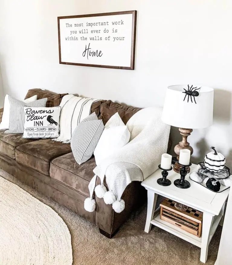 Black and White Living Room Decor