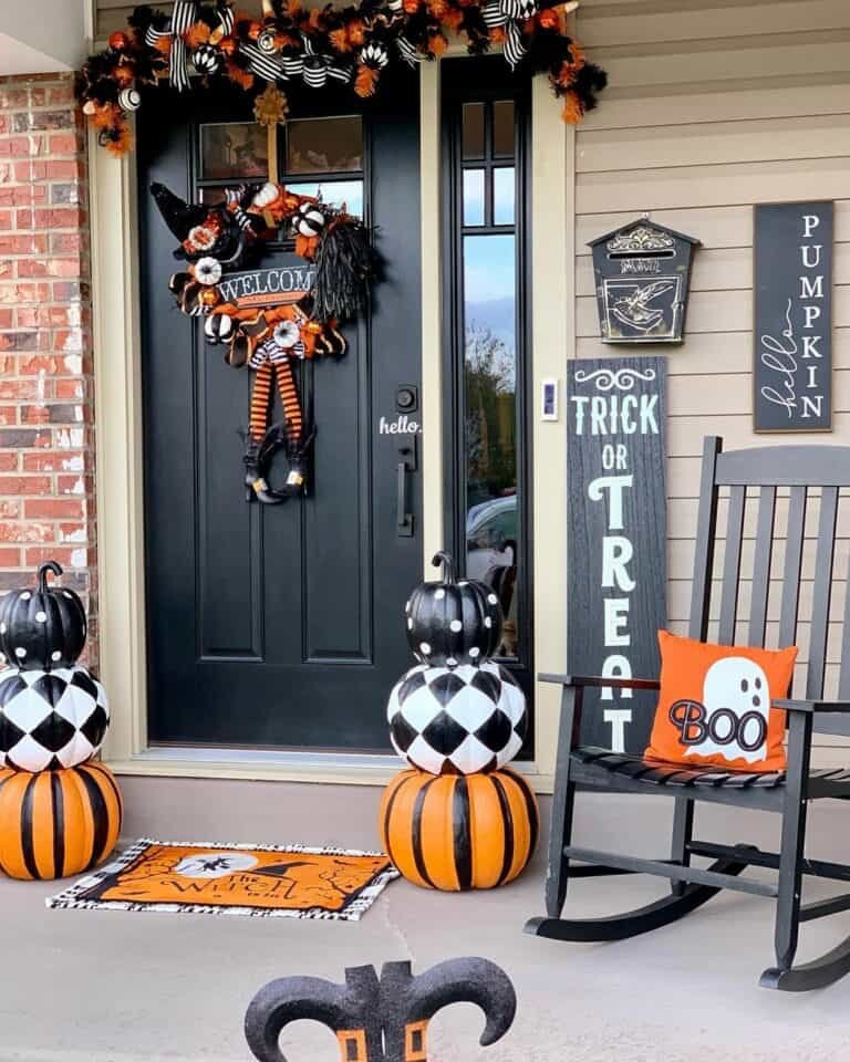 Black Rocking Chair Porch