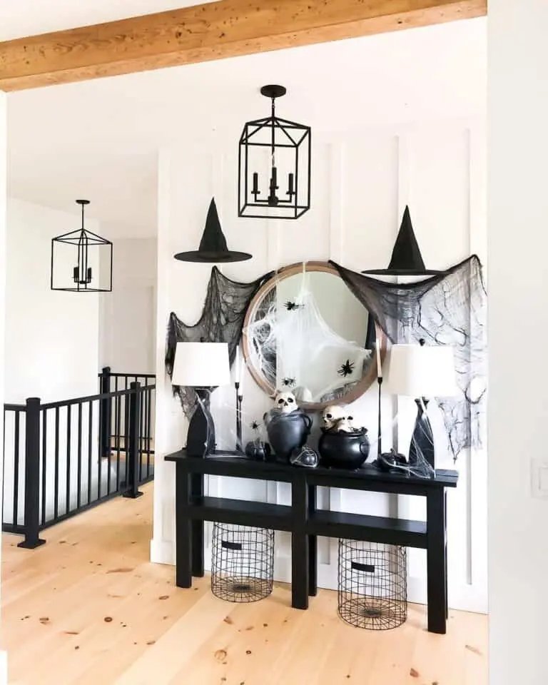 Black Side Table Decor