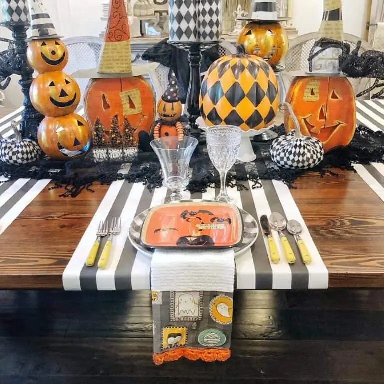 Black, White, and Orange Pumpkins