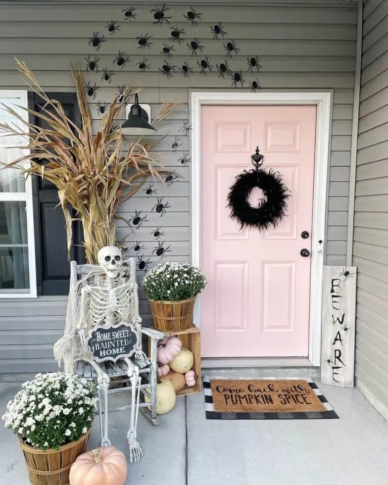 Blush Pink Door Decor