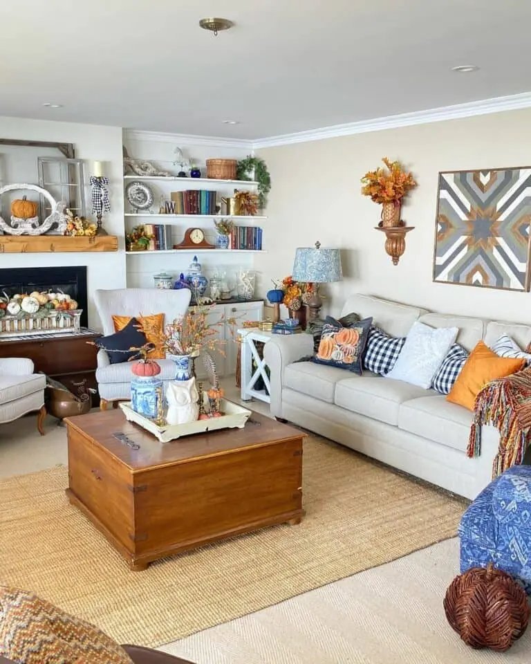 Brown Rattan Pumpkin Decor