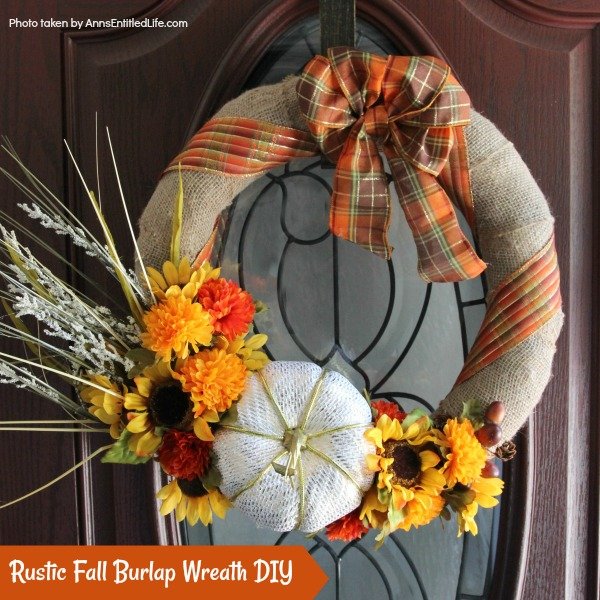 Burlap Fall Wreath Design
