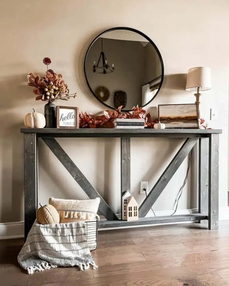 Burnt Orange Fall Table Decor