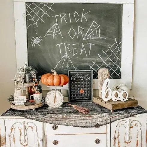 Chalkboard Halloween Decor