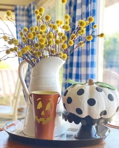 Colorful Halloween Table Decor
