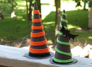 Colorful Paper Witch Hats