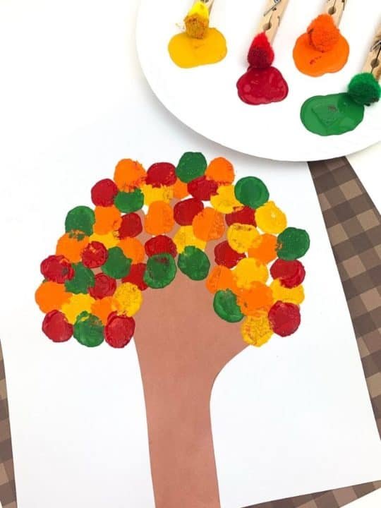Colorful Pom Pom Tree