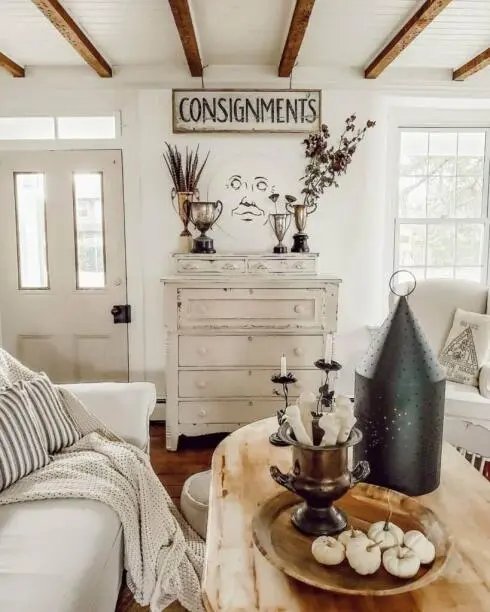 Copper and Black Lantern décor
