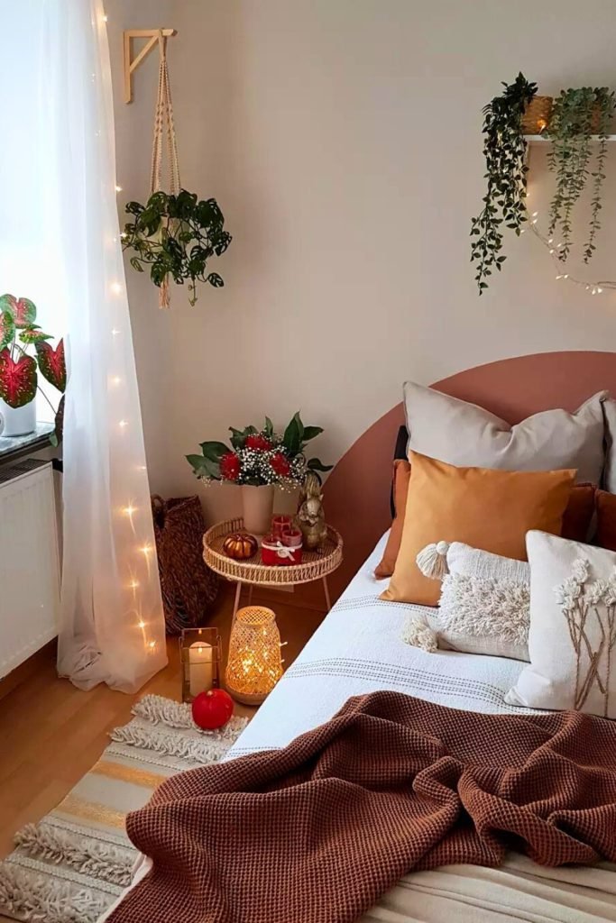 Cozy Fall Bedroom Corner