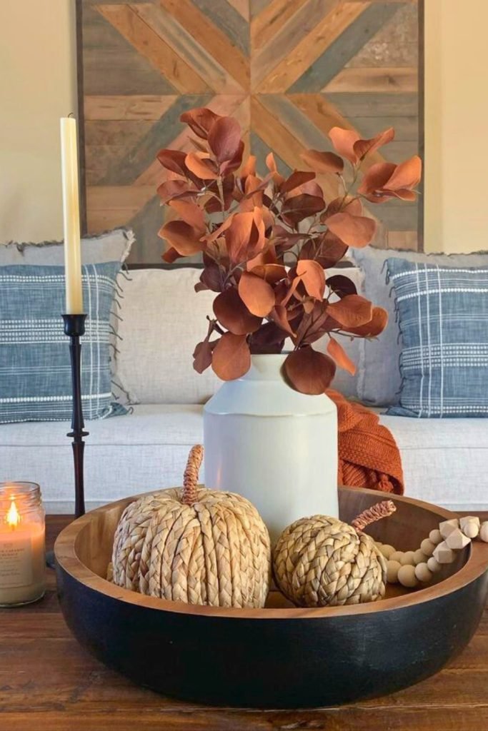 Cozy Rustic Autumn Centerpiece