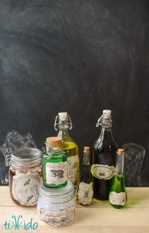 Creepy Potion Bottle Decor