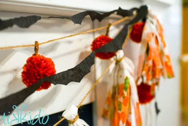 Crepe Paper Bat Decor