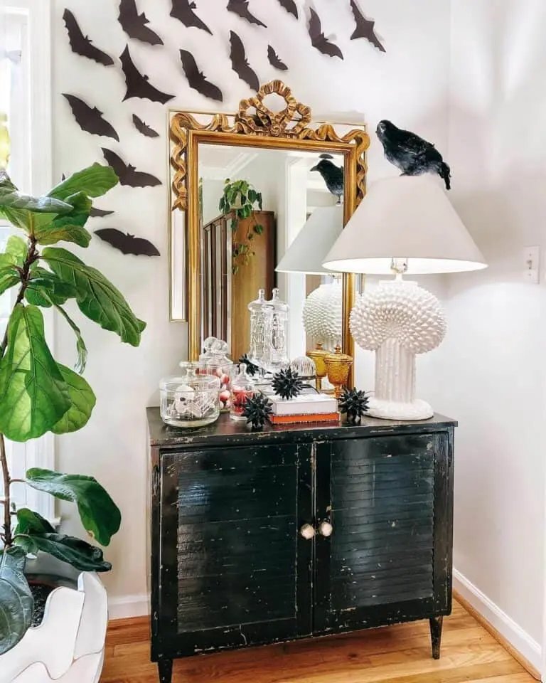 Crow and Gold Accent