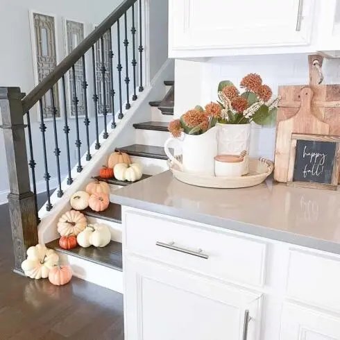 Decorated Pumpkin Stairwell