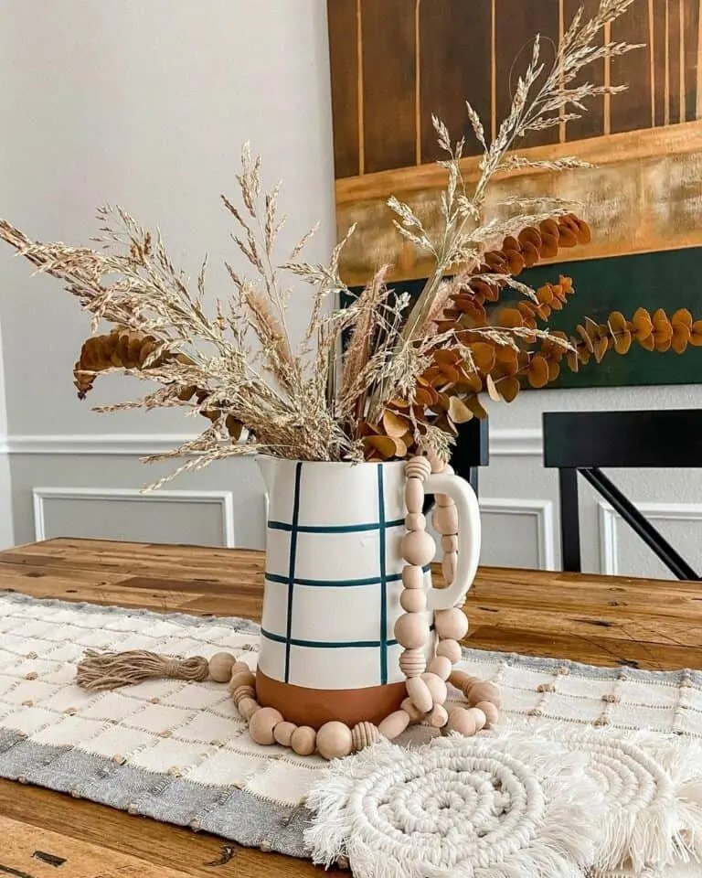 Dried Flowers with Stripes