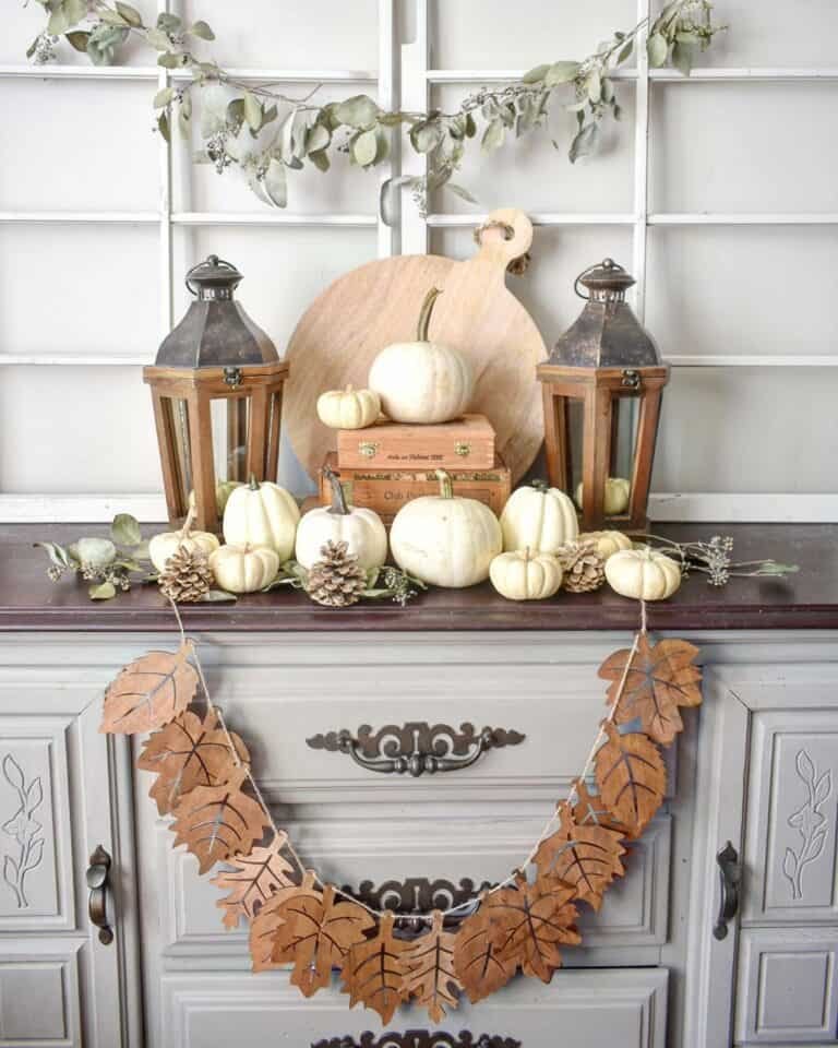 Dried Herb Lantern Decor