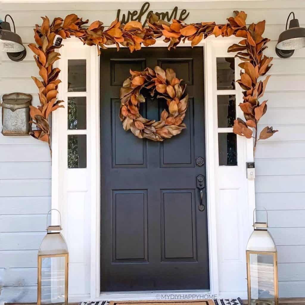 Dried Magnolia Leaf Wreath