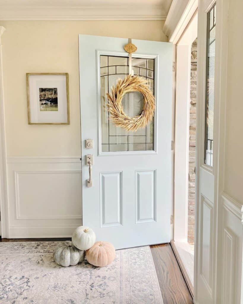 Dried Wheat Fall Wreath