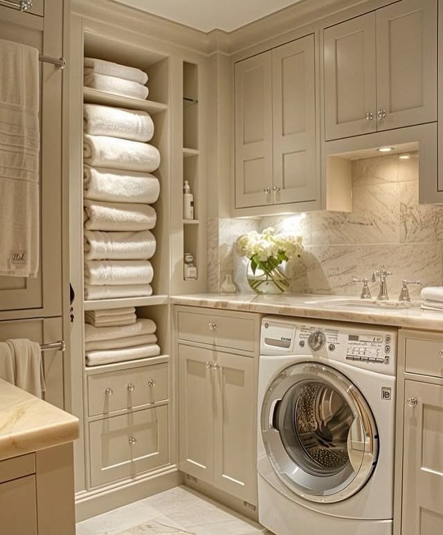 Elegant Towel Cabinet Storage