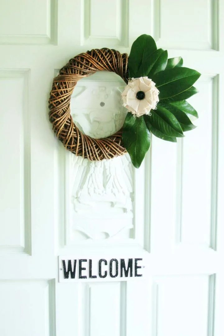 Fall Magnolia Wreath Design