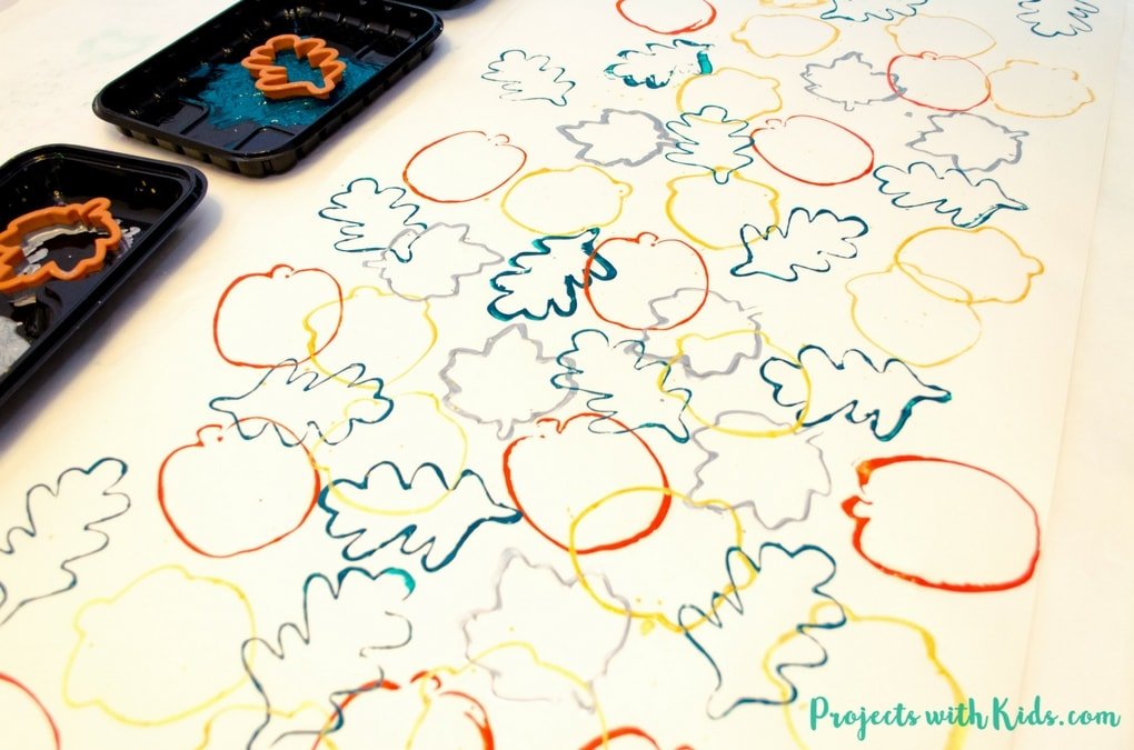 Fall Placemats with Cookie Cutters