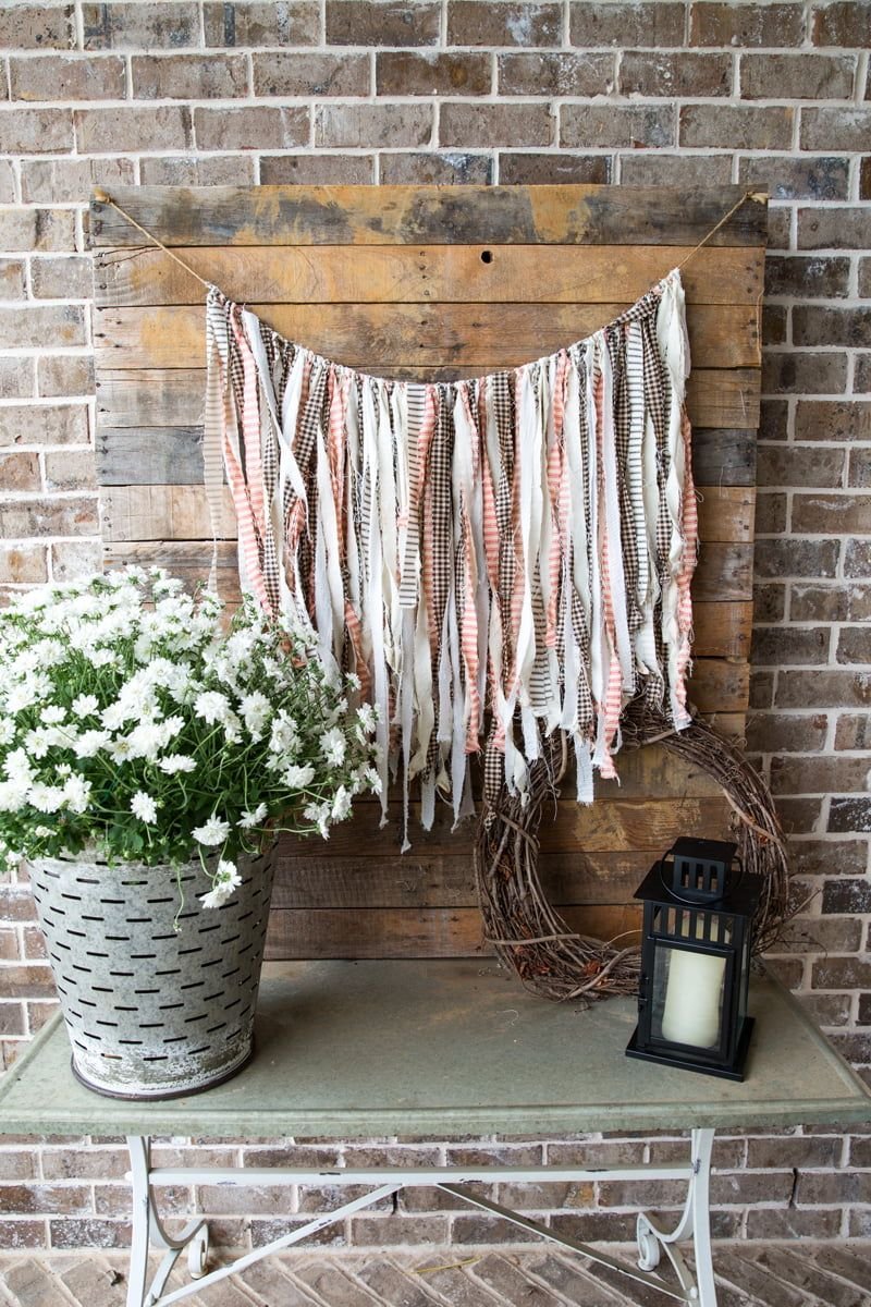 Fall Rag Garland Decor