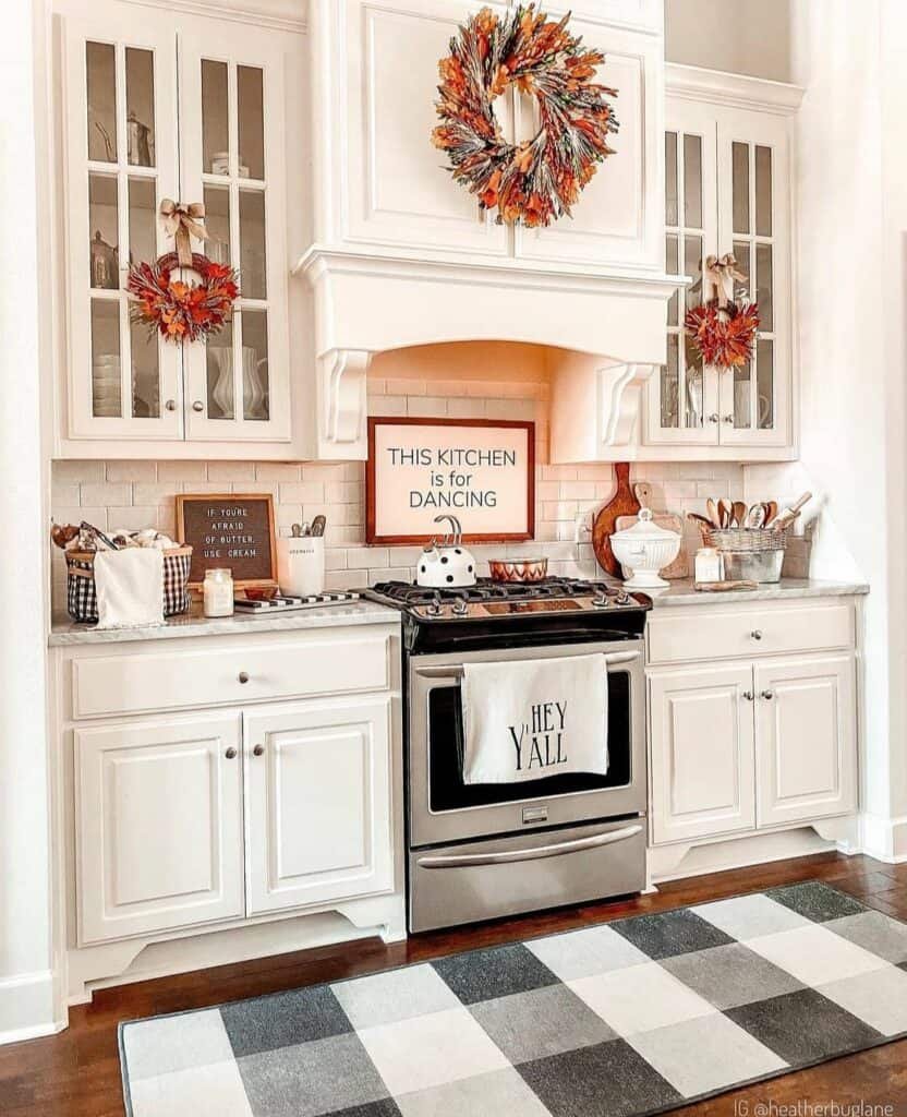 Fall Wreath Display Ideas