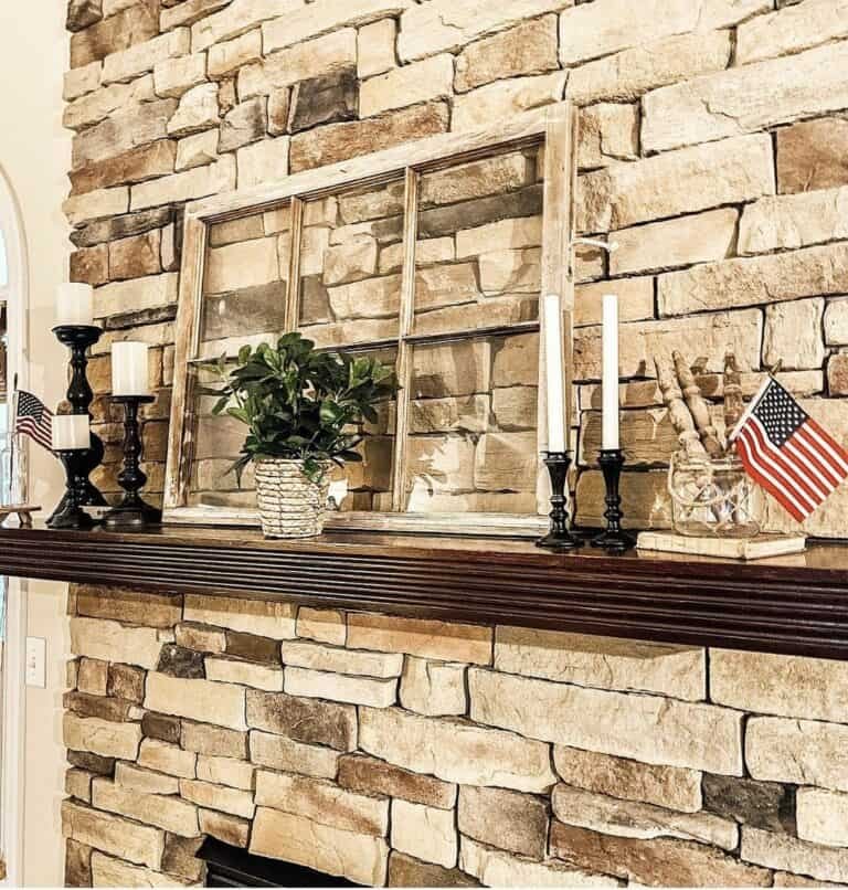 Farmhouse Candle Mantel Decor