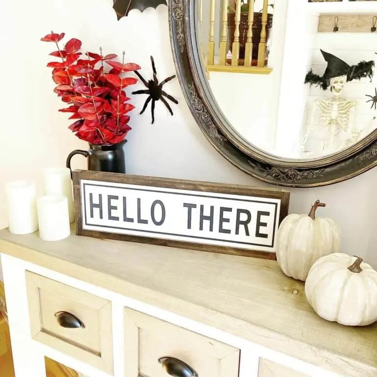 Farmhouse Halloween Display