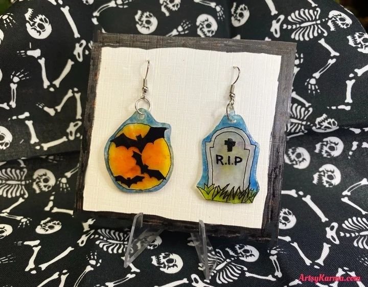 Festive Shrink Plastic Earrings