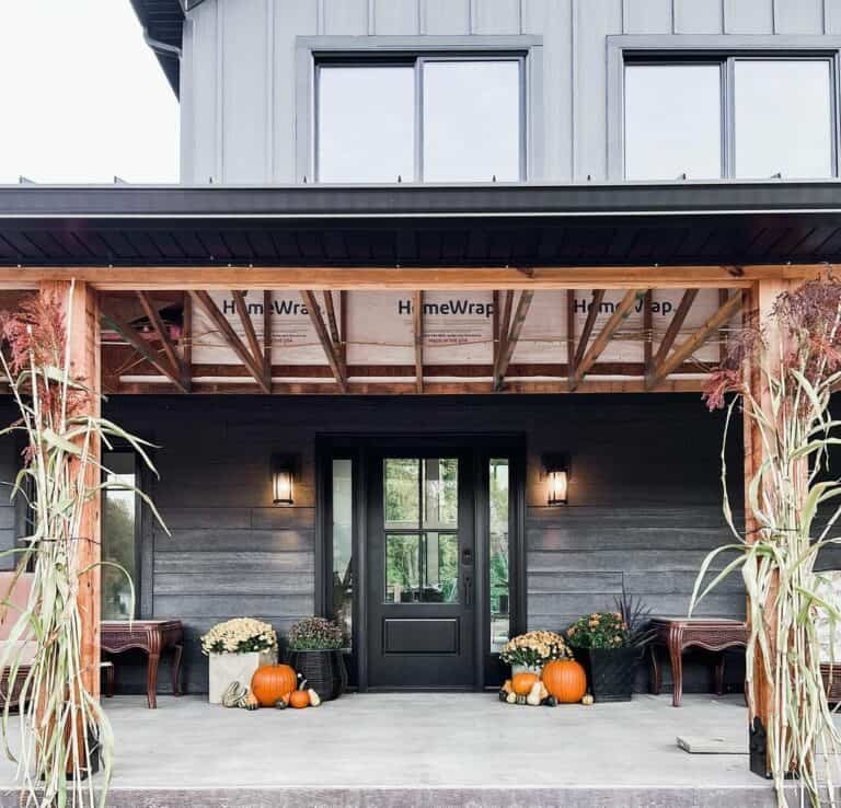 Flower-Filled Modern Porch
