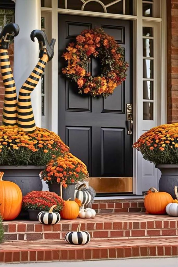 Fun Witch Legs Decor