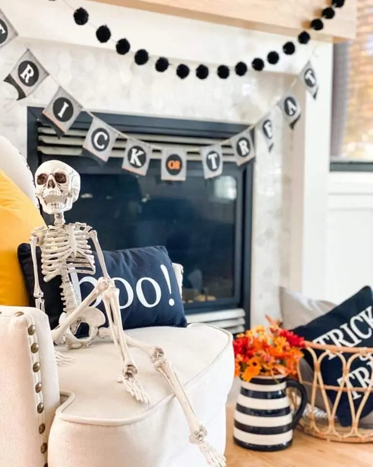Garland and Armchair Decor