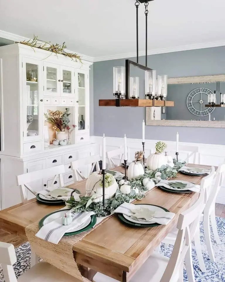 Gray and White Kitchen Lighting
