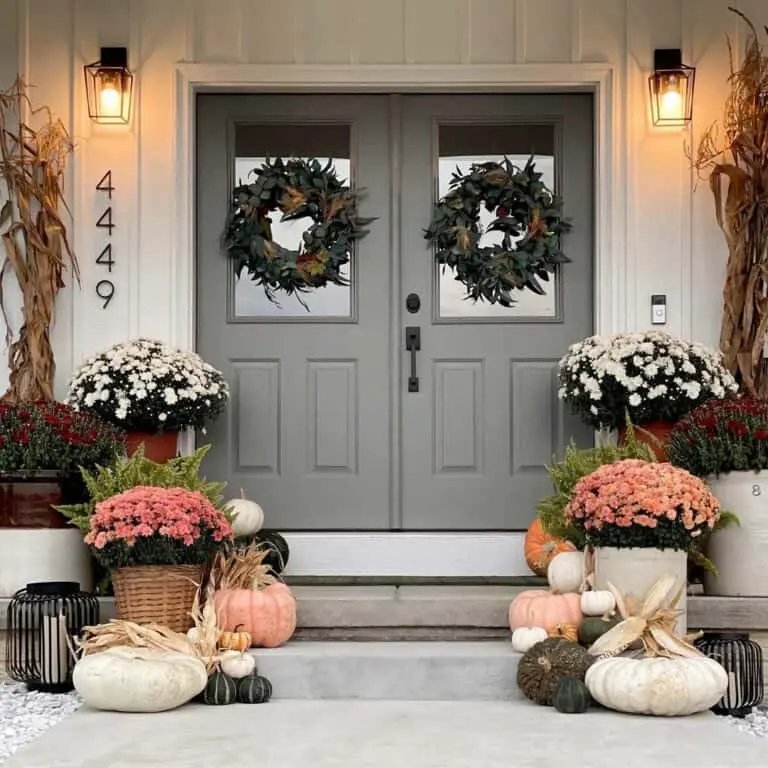 Green Front Door Wreaths