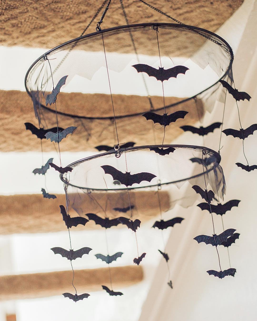 Halloween Bat Chandelier
