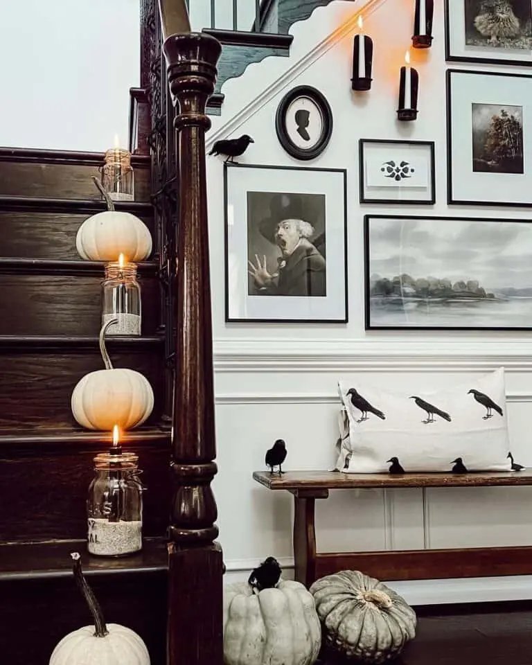 Halloween Crow Entryway Decor