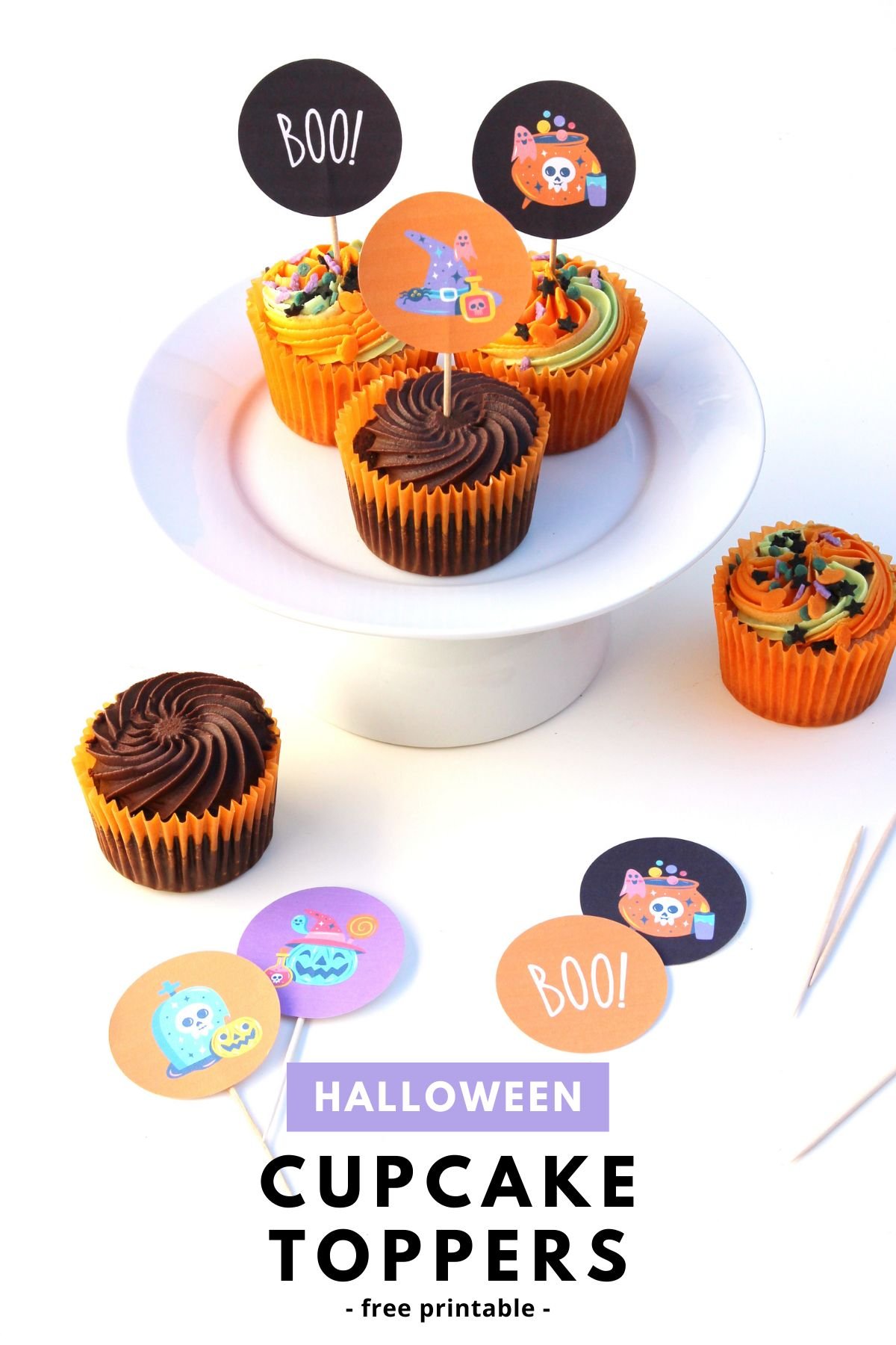 Halloween Cupcake Toppers