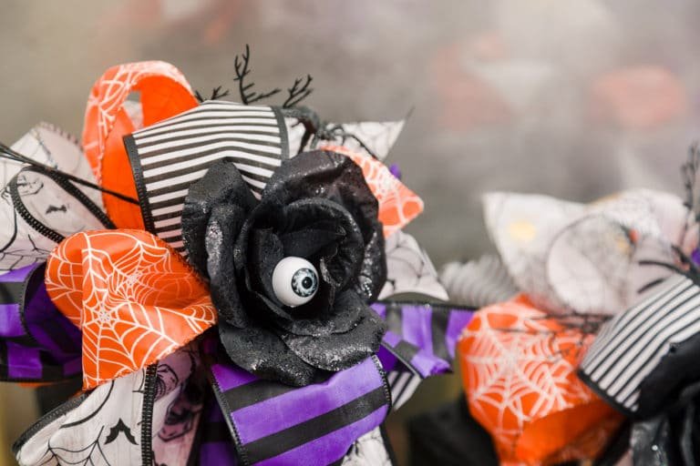 Halloween Fabric Flowers