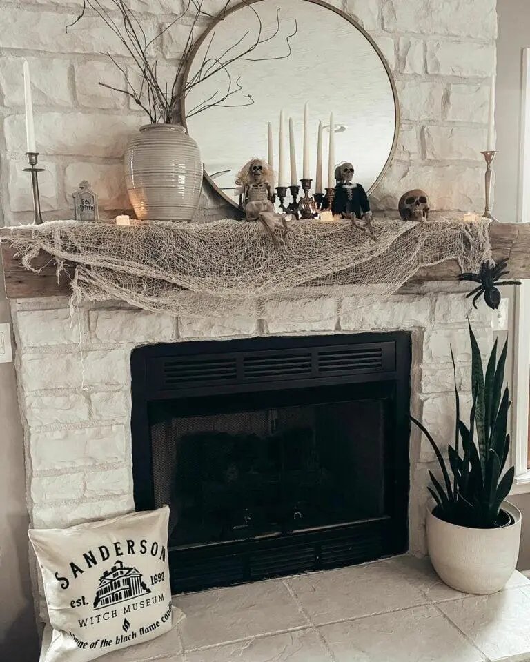 Halloween Fireplace Decor