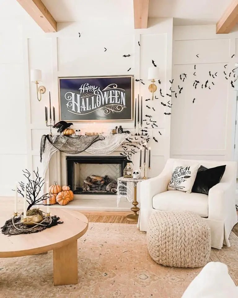 Halloween Fireplace Decor