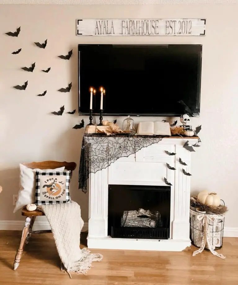 Halloween Fireplace Decor