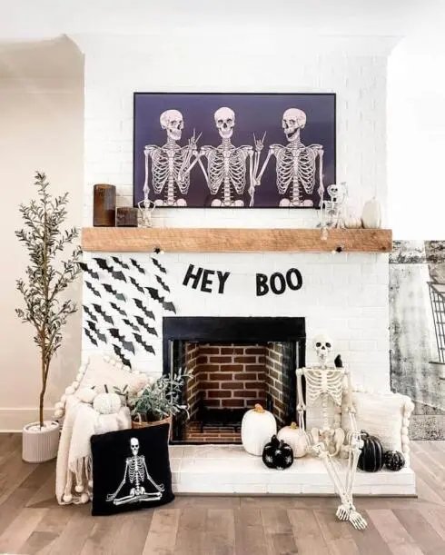 Halloween Fireplace Decor