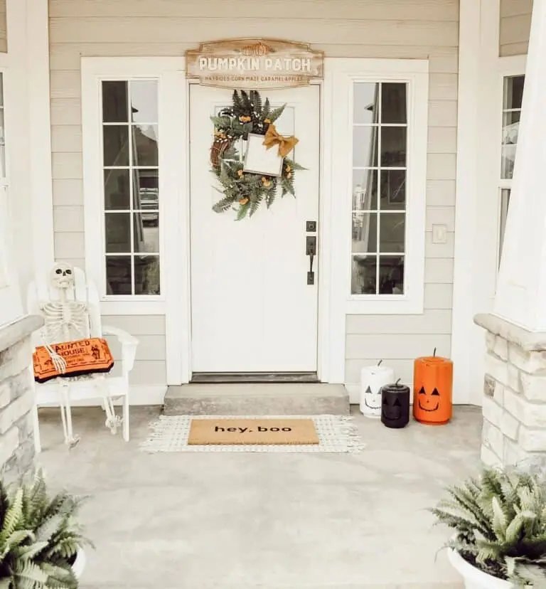 Halloween Front Door Decor