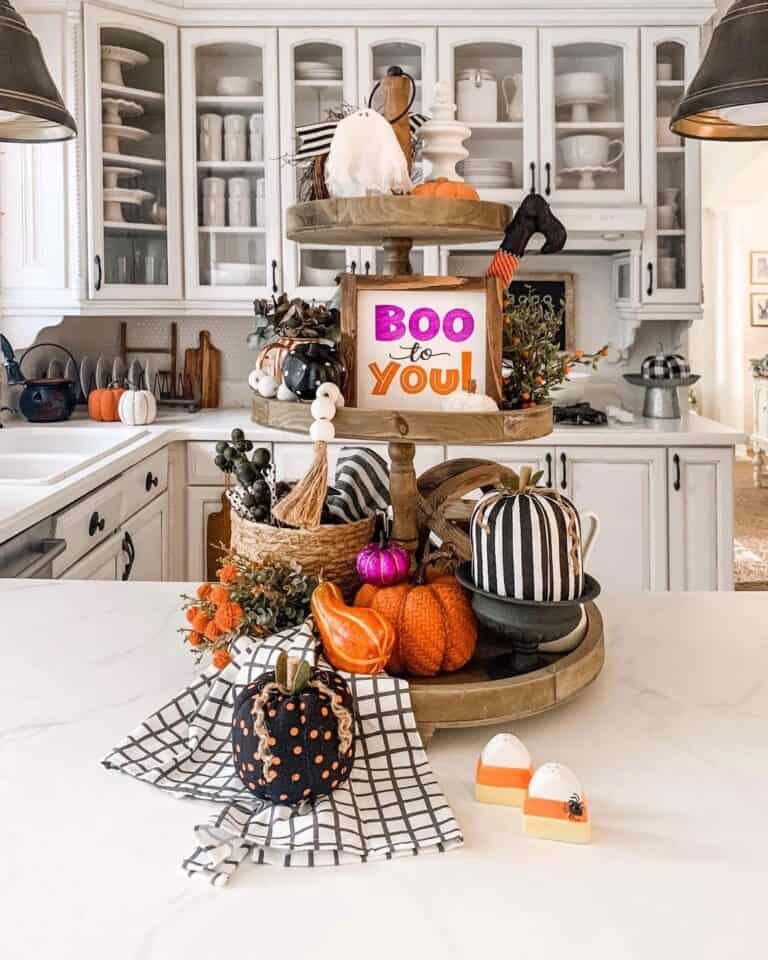 Halloween Kitchen Counter Decor