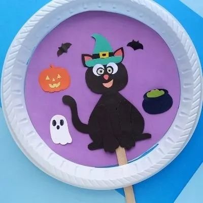 Halloween Paper Plate Scene