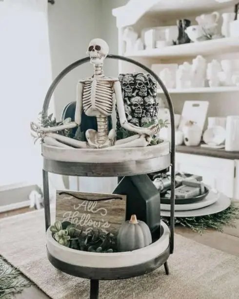 Halloween Skeleton Kitchen Decor