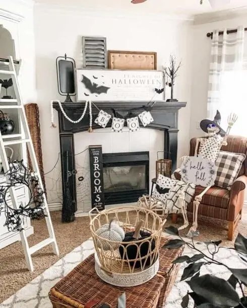 Halloween Skeleton Living Room