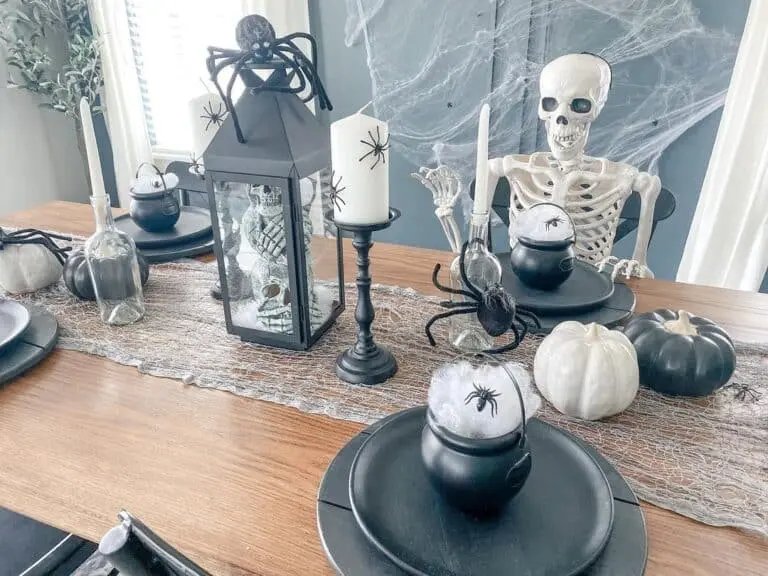Halloween Spider Table Setting